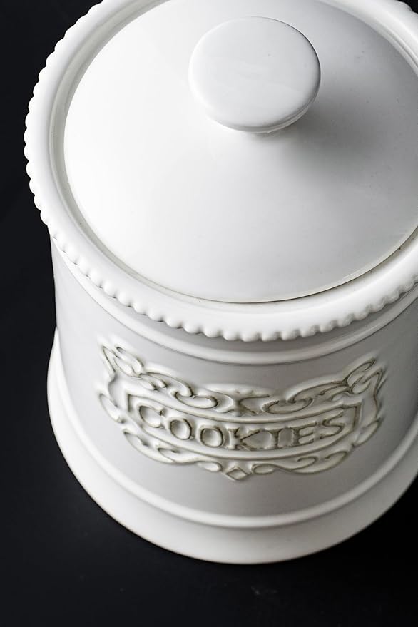 Ceramic Cookie Jar With Lid Cookies Canister Vintage Cookie Jar Cookie Jars For Kitchen Counter Decorative