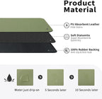 HotLive Dish Drying Mat for Kitchen Counter, Heat Resistant Drainer Mats with Non-slip Rubber Backed, Hide Stain Kitchen Super Absorbent Draining Mat, Easy to Clean Dish Rack Pad, Green 18"x24"