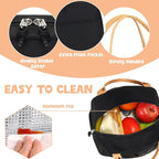 Bluboon Lunch Box for Women Cute Lunch Bag Reusable Insulated Lunch Bags Large Capacity Lunchbox Cooler for Work Picnic or Travel