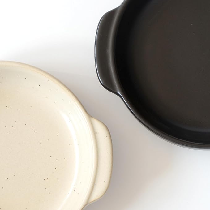 Santo Banko Ware Au Gratin Dish, Small, For One Person Capacity: 9.5 fl oz (270 ml), Heat Resistant, Pottery, Oven Safe, Direct Fire, Microwave, Dishwasher Safe, Stackable, Beige, Made in Japan