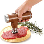 Electric Meat Tenderizer Tool,Cordless Meat Tenderizer Machine with 2 Stainless Steel Meat Mallet,Kitchen Essentials For Tenderizing Steak/Beef/Chicken Chops (brown) (N-09)