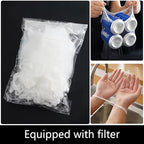Sink Drain Strainer 2025 New Suction Cup Sink Kitchen Net Strainer Colander Collapsible Corner Sink Strainer Over for Food Waste Filtering Kitchen Leftover Have Mesh Bags (B+W, Filter 100Pcs)