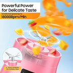 Portable Blender for Smoothies & Shakes - Cordless Personal Size Mini Blender with BAP Free Juice Cup, USB Rechargeable Suit for Sports/Picnic