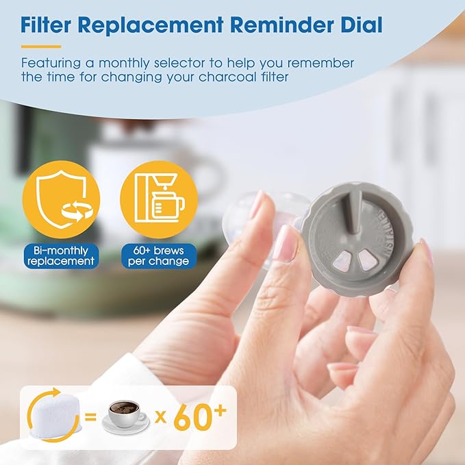 Keurig Filter Replacement Starter Kit for Keurig 2.0 Brewers K Select, K-Classic, K350 to K575, K-Cafe, Elite, K-Express, K-Duo PLUS with Side Reservoir Filter Holder and 12 Replacement Water Filters