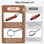 Lung Scraper of Chicken Processing Equipment, Easily Removes Poultry Lungs, Acacia Wood Handle, Chicken Butchering Equipment that Efficient Gutting Tool for Turkey, Chicken