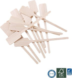 Gmark Green Product 6.25 Inch Wood Kayak Paddle Shape Sticks, Wood Stirrer for Honey, 100/Bag GM1035