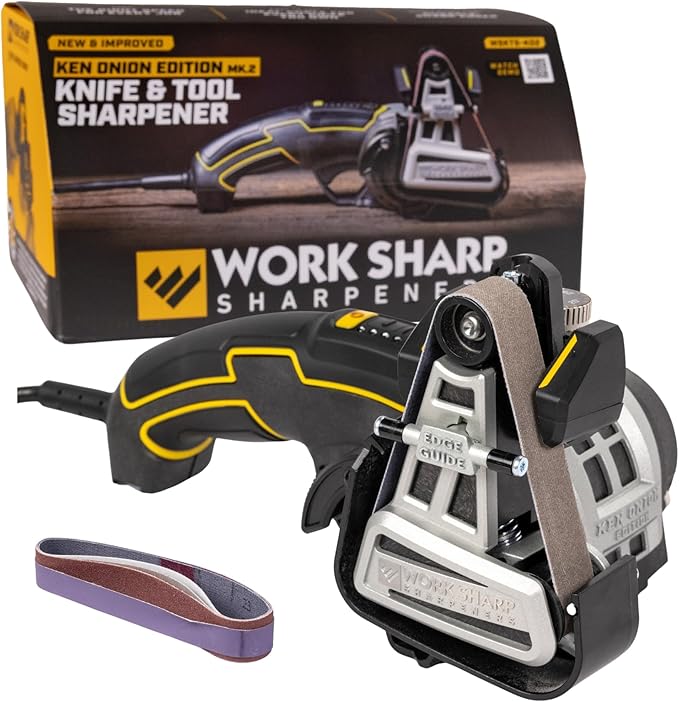 Work Sharp Ken Onion Knife Sharpener Tool - Adjustable Knife Sharpening System - For Knives, Scissors, Serrated Blades, & Tools