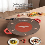 Indoor Grills Electric Smokeless, Smoke-Free Indoor Electric Grill & Non-stick Pan, 11/14 /15 Inch Nonstick Round Pan with Temperature Control, for Steaks, Pancakes, And BBQ (30 cm / 11.81 in)