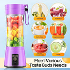 Portable Blender for Smoothies & Shakes - Cordless Personal Size Mini Blender with BAP Free Juice Cup, USB Rechargeable Suit for Sports/Picnic, Mother's Day