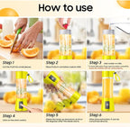 Portable Blender for Smoothies & Shakes - Cordless Personal Size Blender with 6 Blades, 380Ml Juice Cup, Lightweight & Rechargeable, Freshly Squeezed for Picnic/Sports/Office