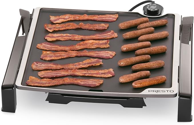 Presto 07071 15-inch Electric Tilt-n-fold Griddle, Black