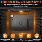 LinTimes Stainless Steel 30" Touch Control Built-in Oven HEW3001 - Microwave Drawer, Microwave Countertop, Electric Built-in Touch Panel Oven, Microondas Con Extractor De Cocina