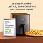 COSORI Air Fryer Pro, Compact 5QT, Ceramic Coating, 7 Presets with Preheat & Keep Warm, 450℉, Easy to use & clean, Shake Reminder, 130+ In-App Recipes, Nonstick & Dishwasher-Safe Basket, Gray