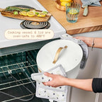 New 10-in-1 Electric Multi-Cooker, 6 Quart Programmable Cooking Pot with Digital Display, Nonstick Interior, One-Touch Controls, Multi-Function Kitchen Appliance (White Icing)