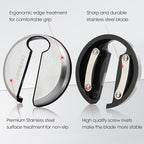 Beneno Wine Opener with Stainless Steel Wine Foil Cutter - Bottle Top Seal Cutter, Zinc Alloy Premium Wing Corkscrew with Multifunctional Bottles Opener, Midnight Black