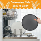 Beasea Tart Pan 10 Inch with Removable Bottom, Non Stick Quiche Pan Pie Shell Fluted Edge Tart Pan, Loose Base Carbon Steel Round Cooking Pan for Baking