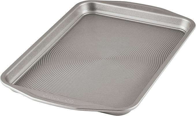 Circulon Total Bakeware Nonstick Cookie Baking Sheet, 10" x 15", Dark Gray