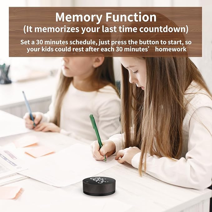 VOCOO Digital Kitchen Timer - Magnetic Countdown Countup Timer with Large LED Display Volume Adjustable, Easy for Cooking and for Seniors and Kids to Use