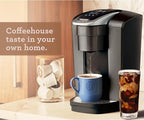 Keurig K-Elite Single Serve K-Cup Pod Coffee Maker, with Strength and Temperature Control, Iced Coffee Capability, 8 to 12oz Brew Size, Programmable, Brushed Slate