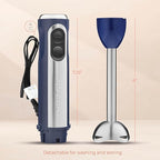 Powerful Immersion Blender, Electric Hand Blender 500 Watt with Turbo Mode, Detachable Base. Handheld Kitchen Blender Stick for Soup, Smoothie, Puree, Baby Food, 304 Stainless Steel Blades