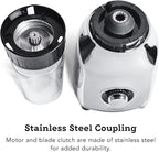 Tribest PBG-5050-A Portable Blender for Shakes and Smoothies with Glass Blender Cups, Chrome