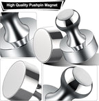 Tiergrade Metallic Magnets, Refrigerator Magnets, 48 Pack Magnetic Push Pins, Strong Fridge Magnets, Multi-use Whiteboard Magnets Perfect for Kitchen Office Classroom