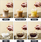 7 Inch Bamboo Disposable Coffee Stirrers, 500 Count Coffee Stir Sticks - For Coffee, Cocktails and Hot Drinks - Smooth End Design, Splinter-Free