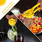 TEZZ Lemon Squeezer, Premium Large Heavy Duty Handhelp Juicer for Lemon, Metal Hand Press Citrus Juicer, Lime Squeezer Bar Tool, Manual Citrus Press