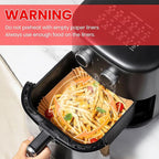 505 PCS Air Fryer Liners Disposable, 8-inch Square Parchment Paper Liners, Heavy-Duty Air Fryer Liners for 5-8 QT Basket, Non-Stick & Oil-Proof Parchment Paper for Microwave