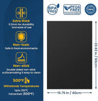 Oven Liner for Bottom of Oven, 2 Pack Heavy Duty Oven Liners for Electric Stove, Heat Resistant Stovetop Protector Air Fryer Grill Mat, Reusable Gas Toaster Microwave Oven Drip Liner Teflon Sheets