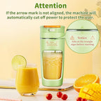 Slim Portable Blender Cup, 20oz (600ml) Personal Travel Juicer with Leakproof Lid, USB-C Rechargeable Licuadora Portatil for Smoothies and Shakes, Auto-Cleaning(dark blue)