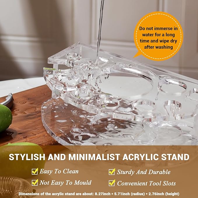 Bartender Kit Cocktail Shaker Set, Stainless Steel Cocktail Kit with 12 Piece Bar Accessories, 25oz Shaker Bar Set Drink Mixer Set with Stand Jigger Strainer Spoon Muddler for Cocktails (Rose Gold)