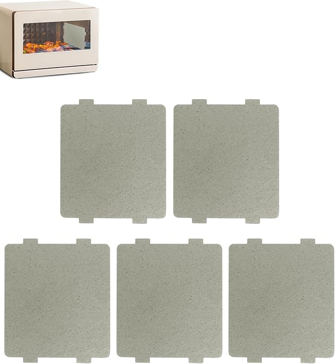 5 PCS Waveguide Cover, Universal Mica Sheet for Microwave Oven, Cut to Size, 108mmX99mm, 5 Pack