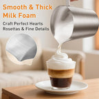 Secura 4-in-1 Automatic Milk Frother, 17oz Teflon-Free Stainless Steel Jug, Hot/Cold Foam Maker & Milk Warmer for Latte, Cappuccino, Macchiato, Hot Chocolate, Includes Silicone Spatula & 2 Whisks