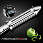 MAD SHARK Vegetable Peeler, Potato Peelers, I-Shaped Ultra Sharp Stainless Steel Blades Peelers, Orange Peeler for Kitchen, Veggie, Fruit, Garlic, Carrot, Apple Peeling 2pcs