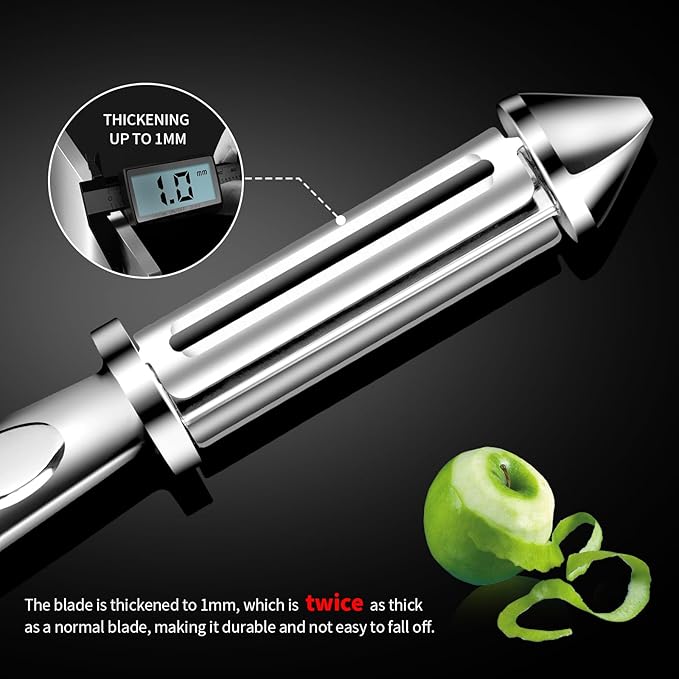 MAD SHARK Ultra Sharp Vegetable Peelers for Kitchen Fruit Apple Potato Peelers,Design with Ergonomic Non-Slip Handle, Y+I Shaped Stainless Steel Serrated(2pc）