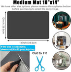Kitchen Appliance Sliders 360 Degree Rotation Moving on Counter, Appliance Slider Cut to Fit, Mat for Kitchenaid Mixer with Kitchen Accessories,Appliance Mover for Espresso Machine, Food Processor