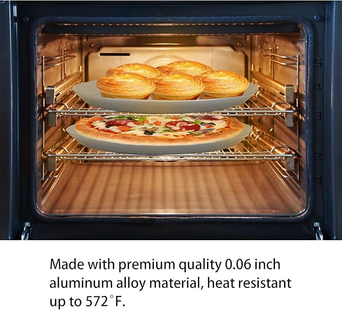 Beasea Pizza Pan for Oven, 12 Inch Perforated Pizza Pan with Holes, Heavy Duty Aluminum Alloy Round Pizza Tray Pizza Crisper Pan Pizza Baking Tray Bakeware for Home Restaurant Kitchen