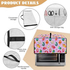 Easter Egg Polka Dot Print Toaster Oven Dust Cover for Easter Decor, Microwave Oven Cover, Stain-proof Case Fits Most Kitchen Small Appliances, (Medium-16.1*19.71*10 inches)