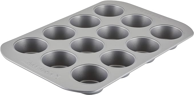 Farberware 12-c. Nonstick Nonstick Bakeware Muffin Pan, Gray