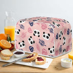JEOCODY Toaster Cover 2 Slice Pink Panda Print Small Appliance Toaster Cover for Kitchen Keep Toaster Free From Dust And Fingerprint Machine Washable