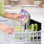 Rainbow Strainer for Kitchen, 5QT, Stainless Steel Colander with Handle for Fruits Vegetables Cooking Food, Dishwasher Safe