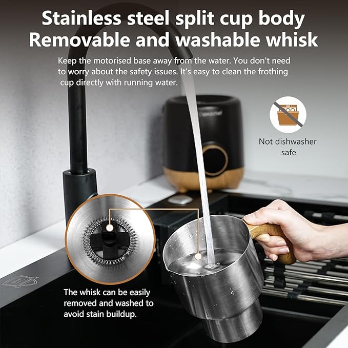 AMZCHEF 8-IN-1 Milk Frother and Steamer 21 oz, 550 Watts Split Stainless Steel Automatic Steamer, Milk's Warmer for Latte, Cappuccino, Hot Chocolate, Hot and Cold Froth, Heated Milk, Baby Food Silver