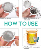 Tea Steeper for Loose Tea 2pcs NSTaygate Tea Infuser with Charm Handmade Cute Butterfly BFF Pendant, Tea Strainers for Loose Tea 304 Stainless Steel Tea Ball for Brew Tea