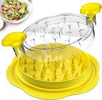 Chicken Shredder Large Chicken Breast Shredder Tool Twist with Brush&Fork, Visible Meat Shredder Machine, Anti-Slip Strip, Ergonomic Handle, BPA Free, Suitable for Pork Beef Chicken(Yellow)