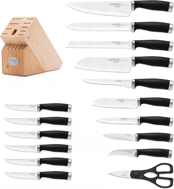 Hampton Forge HMC01B010B Epicure 17-Piece Cutlery Set
