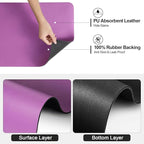 Ecotrim - Dish Drying Mat for Kitchen Counter | Coffee Bar Mat for Countertops | Heat Resistant Drainer Mat with Non-slip Rubber Backed | Hide Stain Kitchen Absorbent Draining Mat | Purple 18"x28"