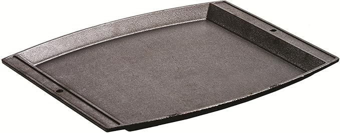 Lodge Seasoned Cast Iron Rectangular Griddle - 15 x 12.25 Inches. Jumbo Chef’s Serving Platter