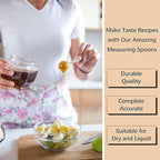2PCS 1tbsp(3tsp, 15 ml) Single Measuring Spoon, Stainless Steel Individual Teaspoon, Metal Measure Scoop with Gift Box