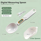 Digital Measuring Spoon Electronic Scale Spoon Weighing for Food Coffee Powder Tea Ingredients Spice Baking Kitchen Gram Measuring Spoons High Precision 0.1g